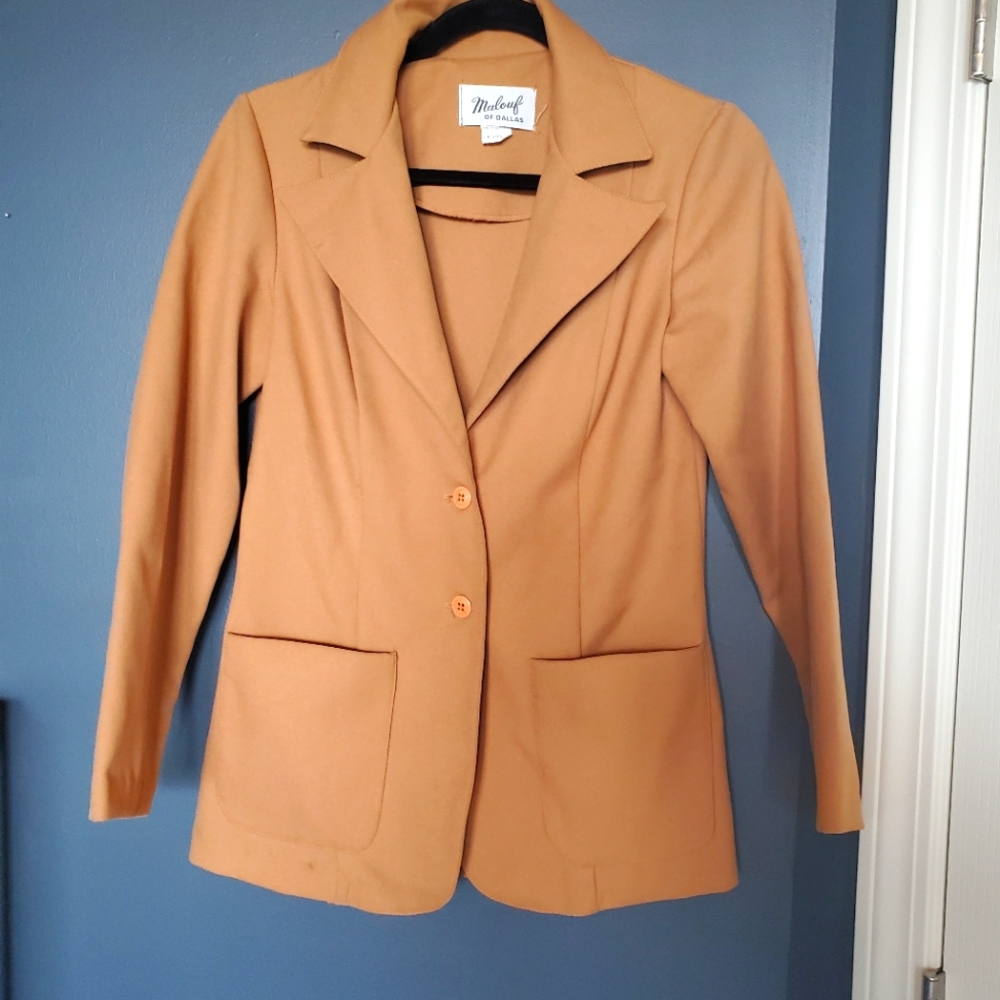 Vintage Malouf of Dallas Camel Blazer